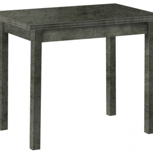 Стол обеденный Компакт раскладной (прямая ножка) 600х720(720х1200) мм(бетон темно-серый, бетон темно