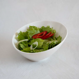 Салатница керамическая скошенный край  21 см  (Полукривая салат 8=10)