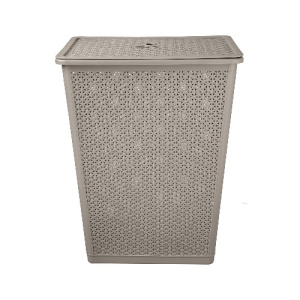 Корзина для белья "Wenge" 35л, 399х272х460 мм (серый)