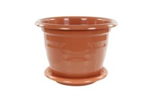 Горшок цв. "Эконом" 10л (коричневый) (уп.18)