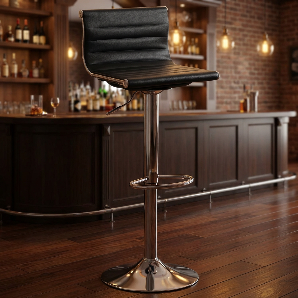 Стул барный BARSTOOL PU (черный) (ВИ)