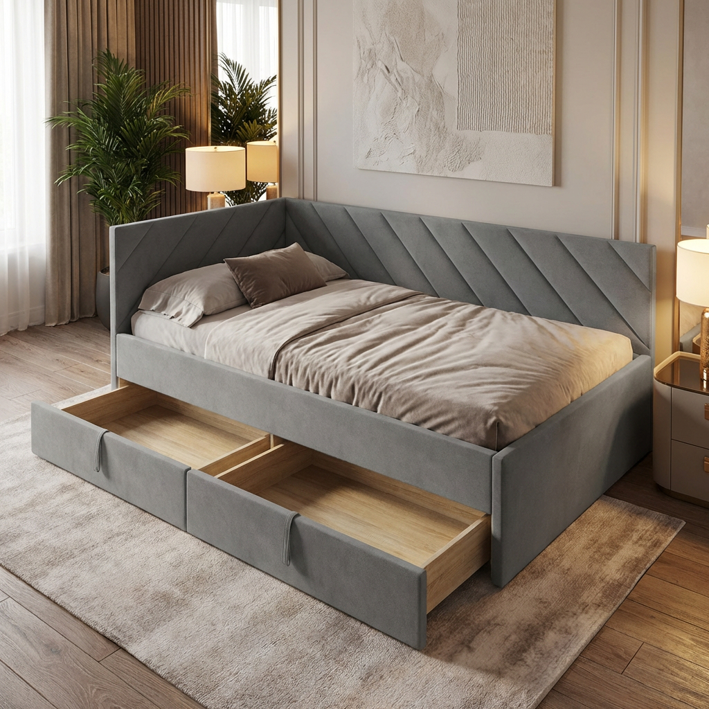 Оскар (ДС) Кровать 900 с настилом 900*2000 (Модус 23)